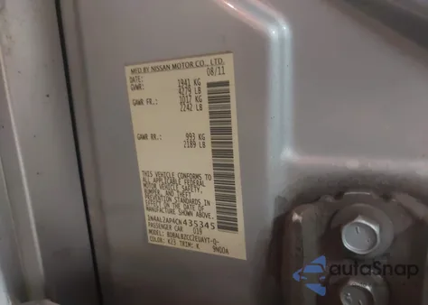 2012 Nissan Altima 2.5 S from USA, damaged, VIN 1N4AL2AP4CN435345